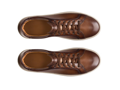 Aero 21 - Brown leather sneakers