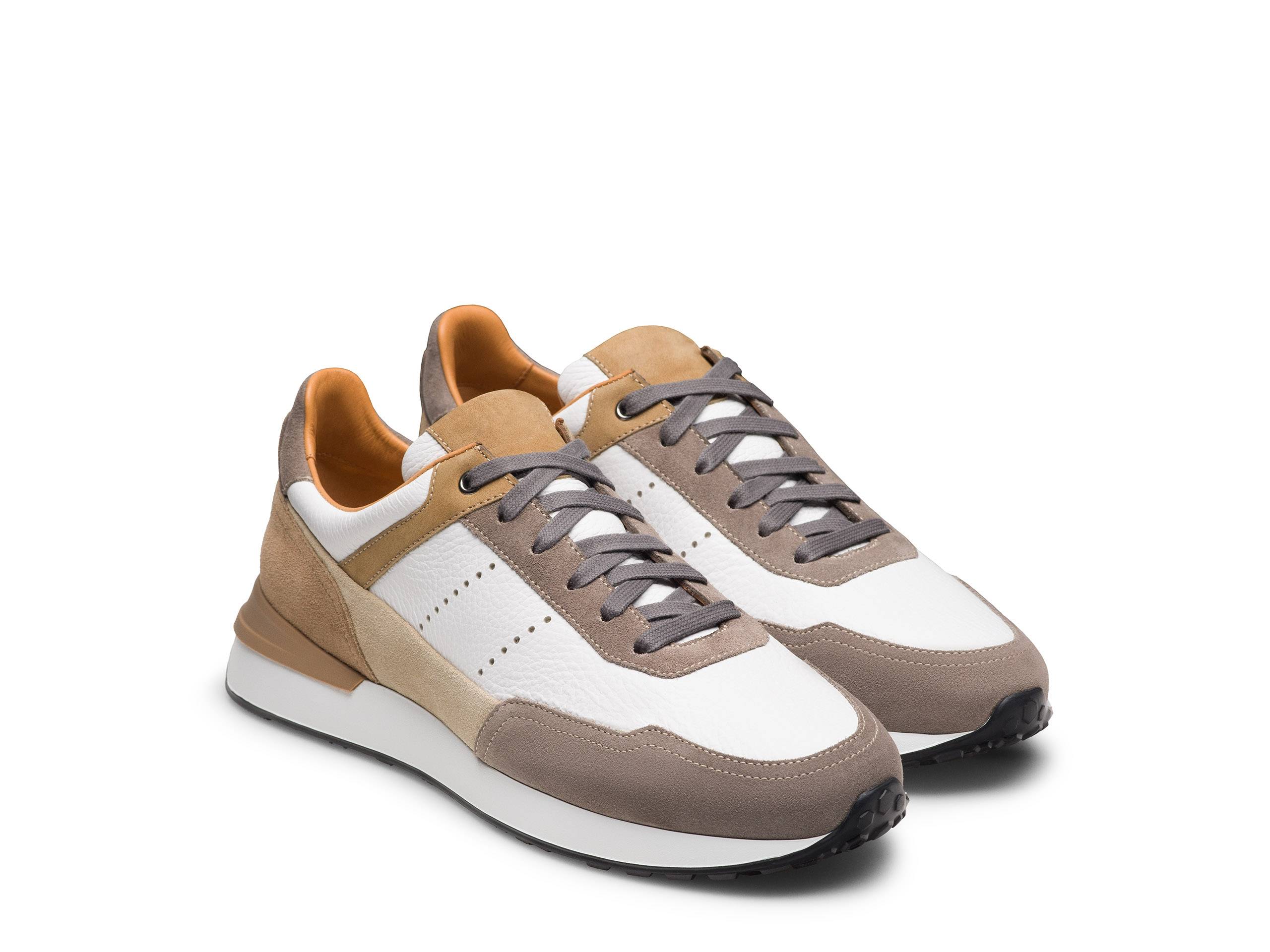 Peter - PURPLE &amp; BROWN SUEDE LEATHER SNEAKERS