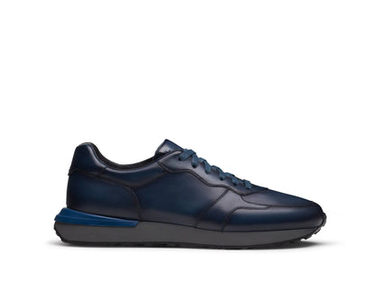 FLUX 350 | BLUE LEATHER SNEAKERS