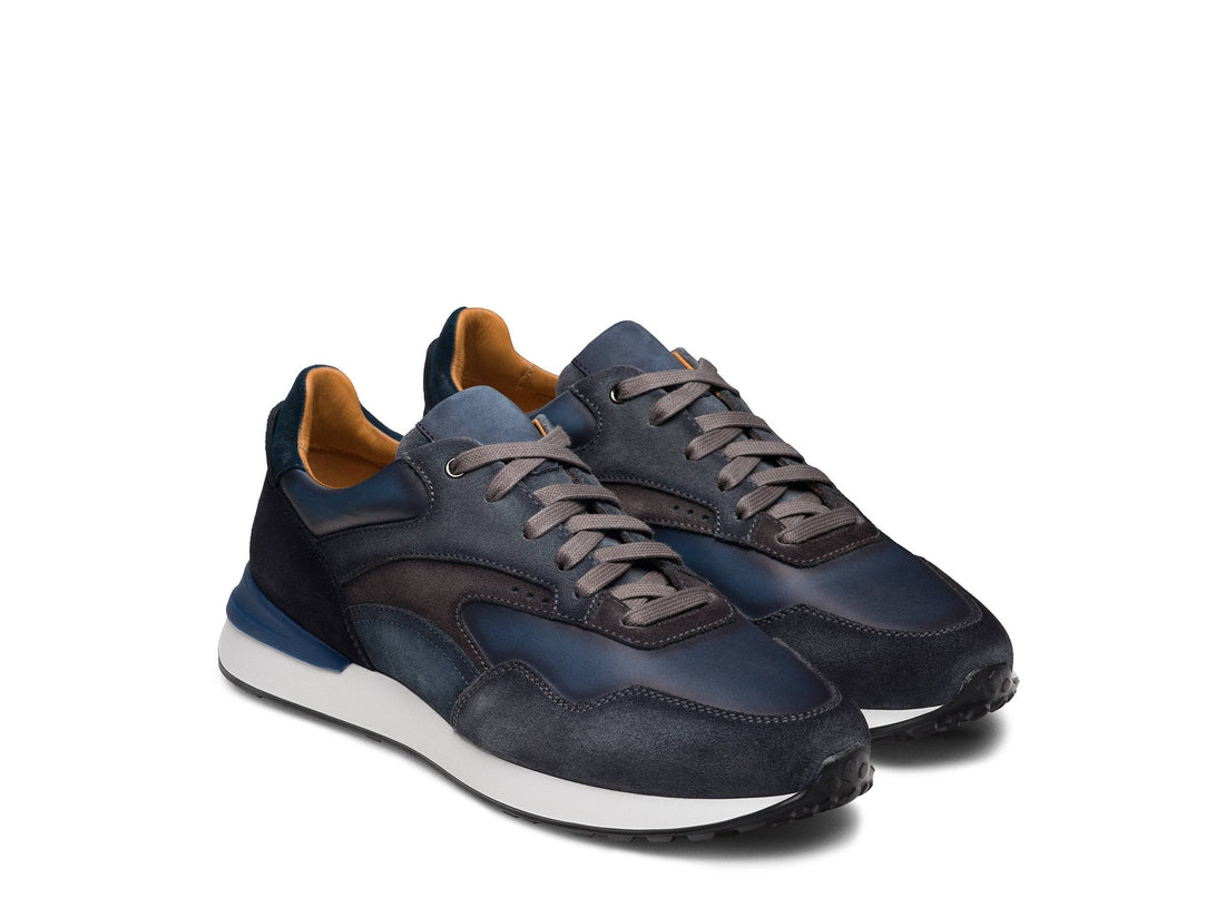 Richard - DARK BLUE SUEDE LEATHER SNEAKERS