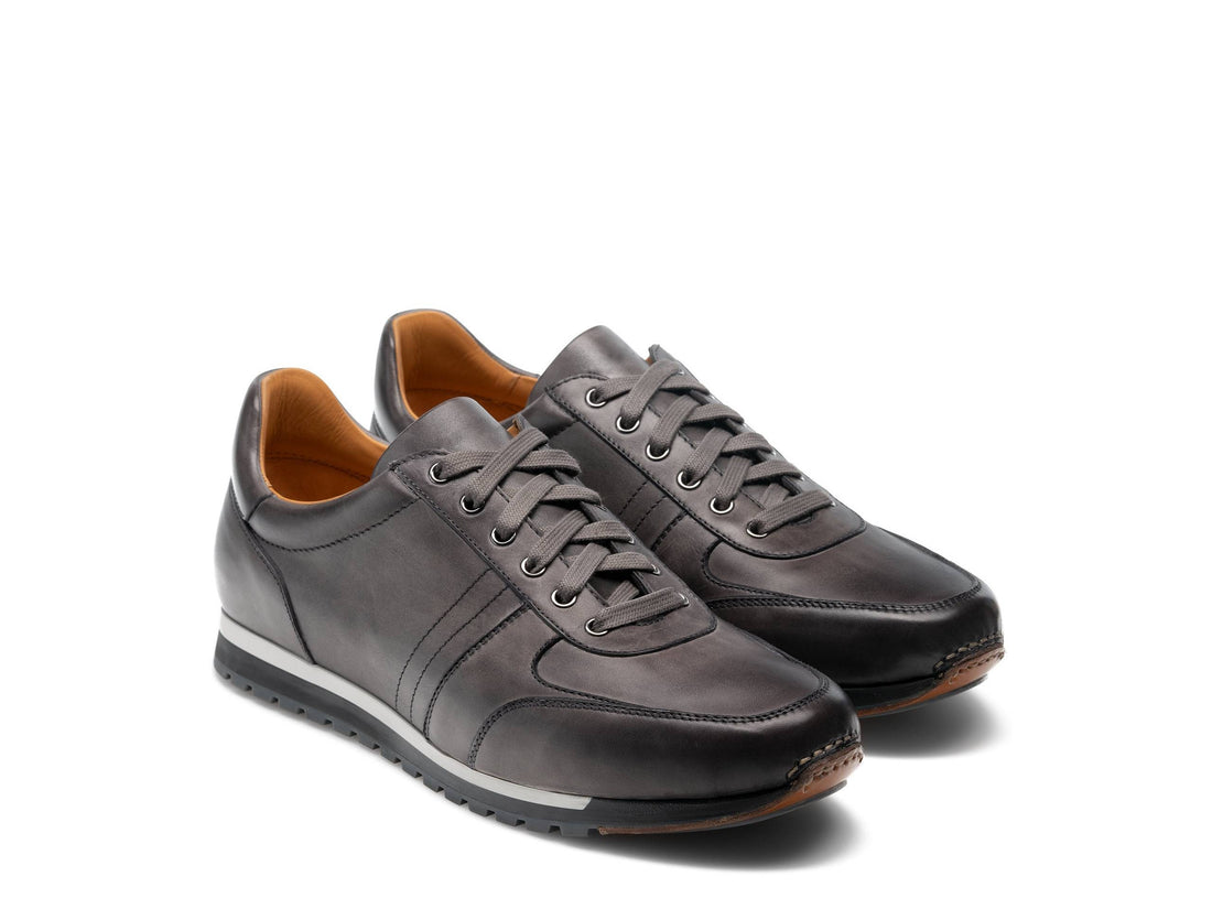 GLIDE 330 | GREY LEATHER SNEAKER