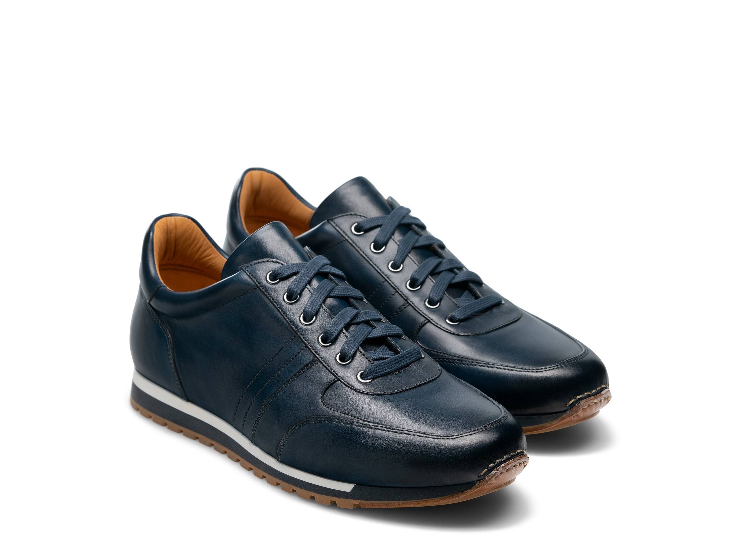 GLIDE 330 | BLUE LEATHER SNEAKER