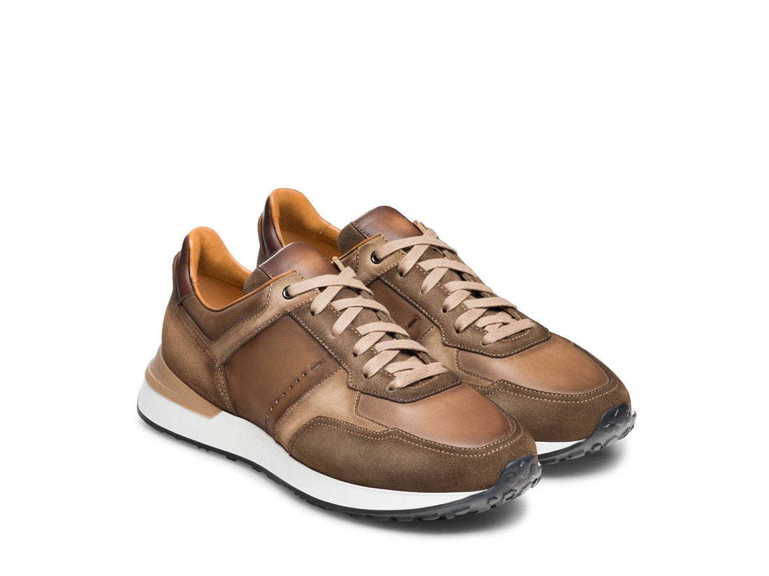 Nicholas -  TAN &amp; BROWN SUEDE LEATHER SNEAKERS