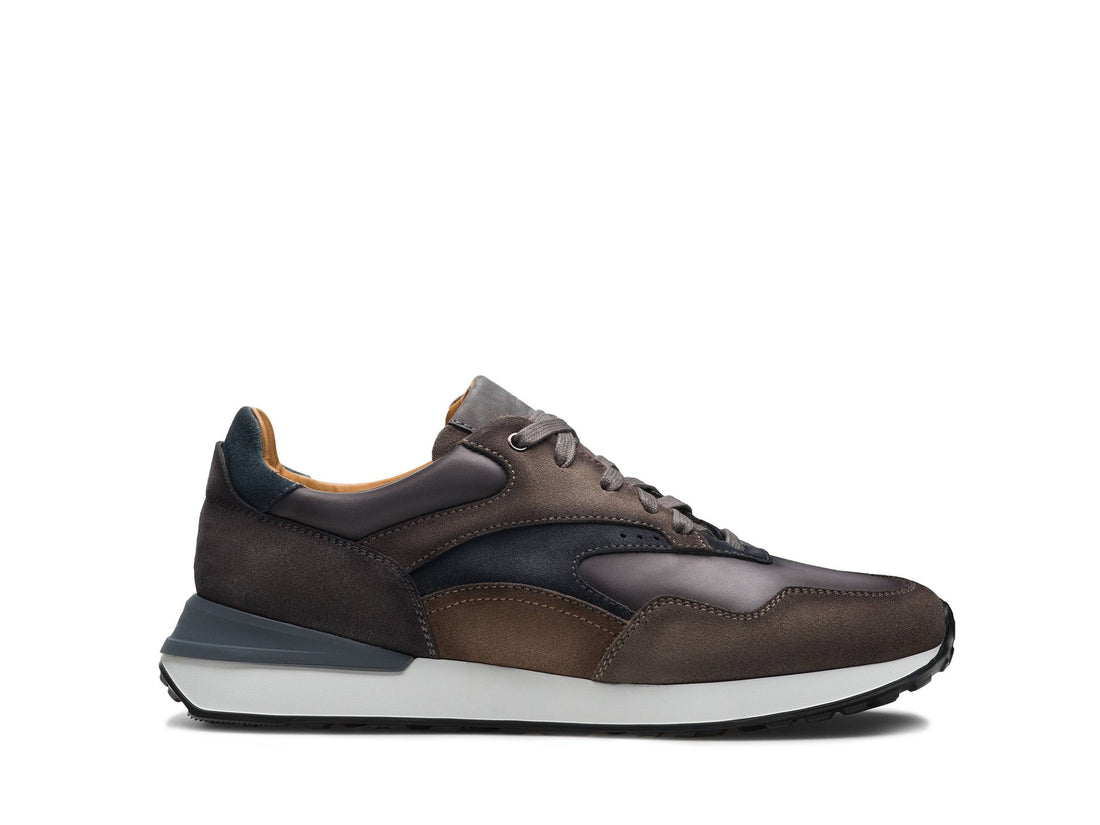 Kevin - BROWN &amp; BLUE SUEDE LEATHER SNEAKERS