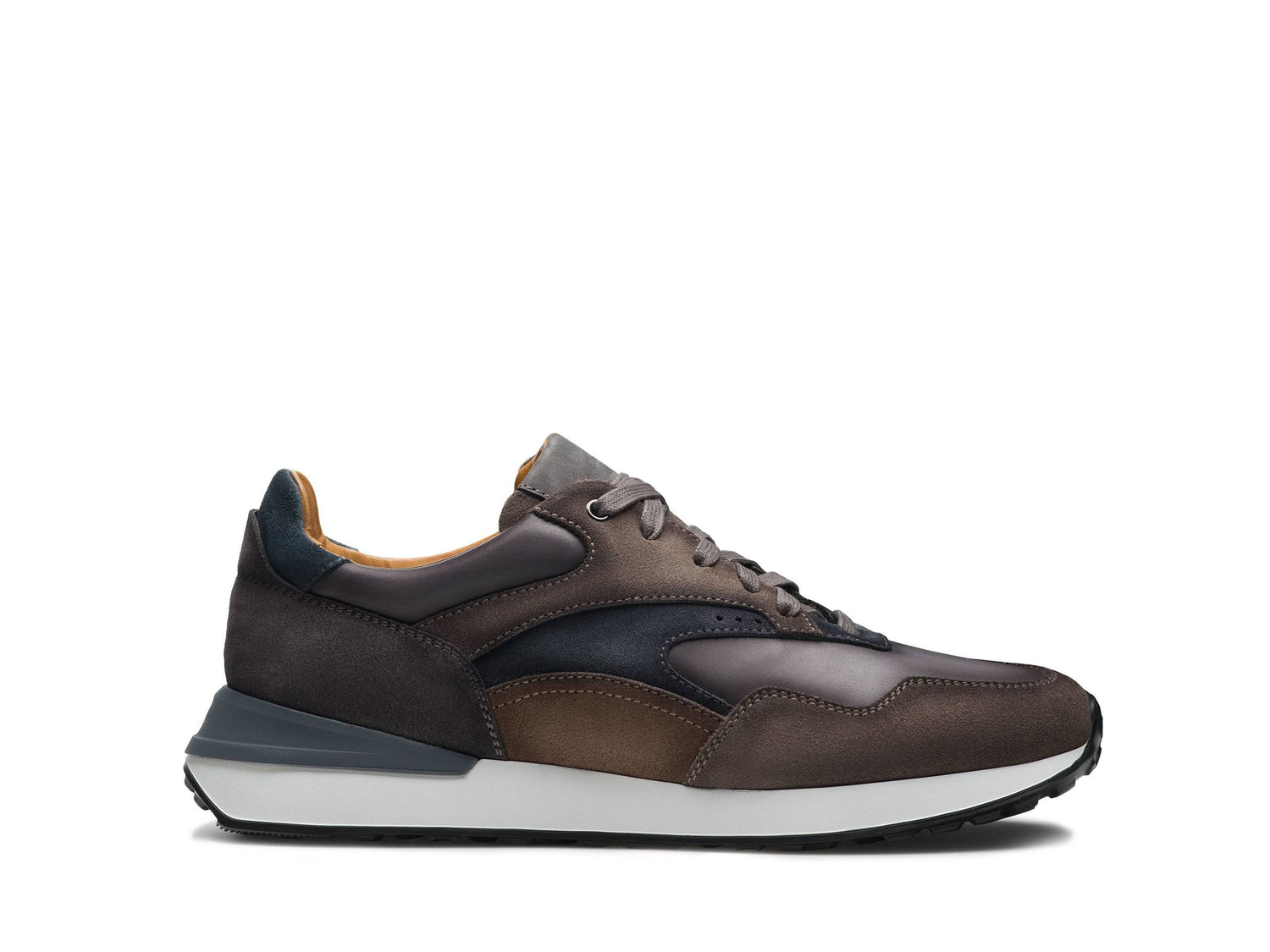 Kevin - BROWN &amp; BLUE SUEDE LEATHER SNEAKERS