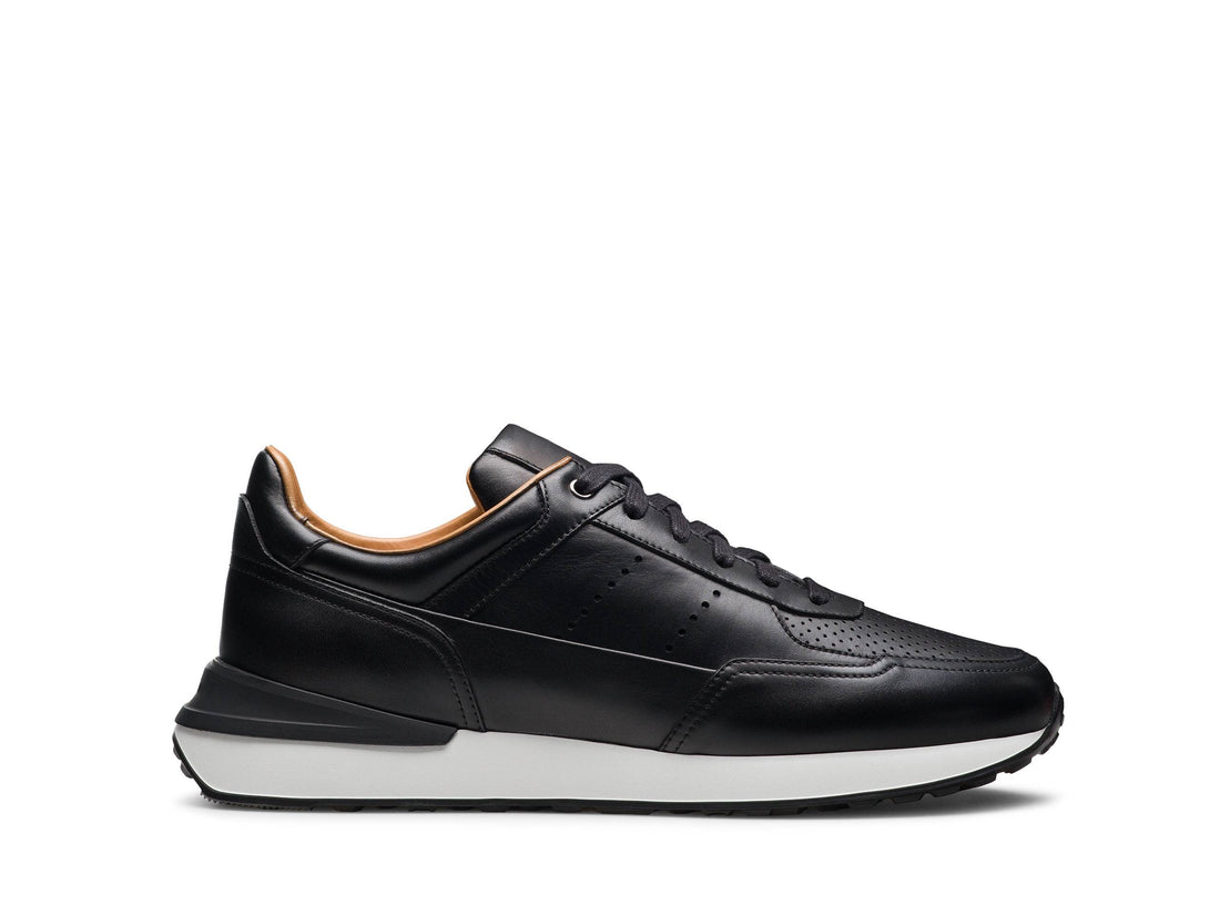 Brian - DARK BLACK SUEDE LEATHER SNEAKERS