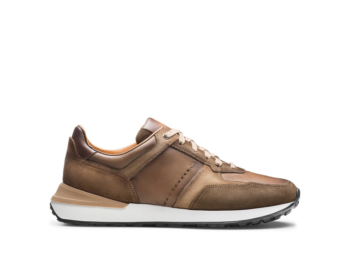 Nicholas -  TAN &amp; BROWN SUEDE LEATHER SNEAKERS
