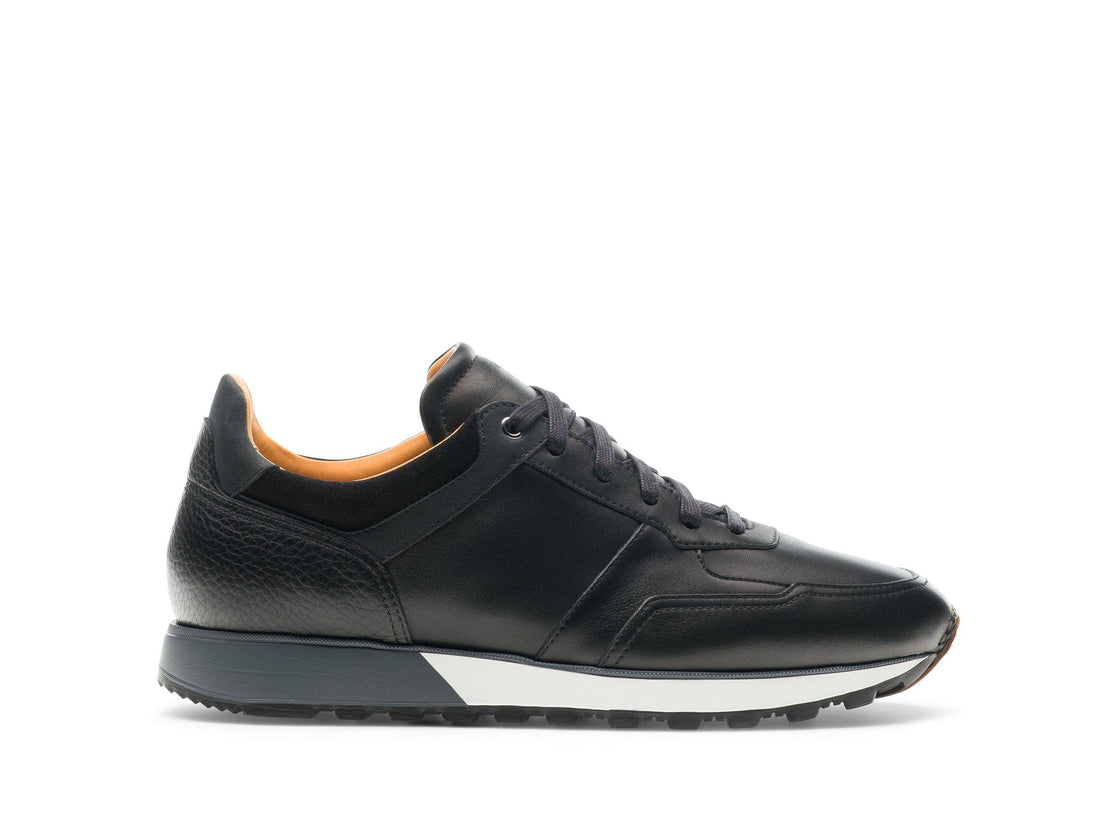 Charles - DEEP BLACK SUEDE LEATHER SNEAKERS