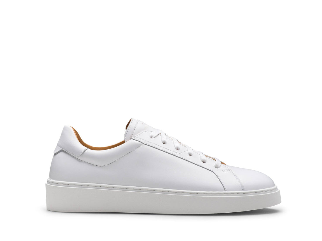 White leather sneakers
