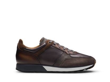Edward - PURPLE &amp; TAN SUEDE LEATHER SNEAKERS