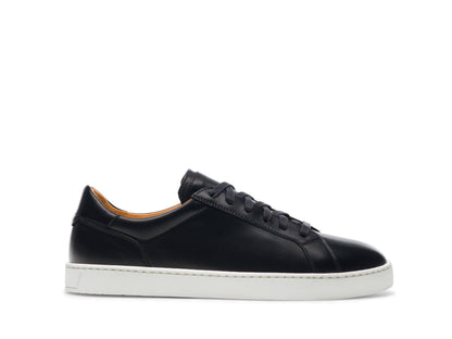 FIRENZE-03 - SHINY BLACK LEATHER SNEAKERS