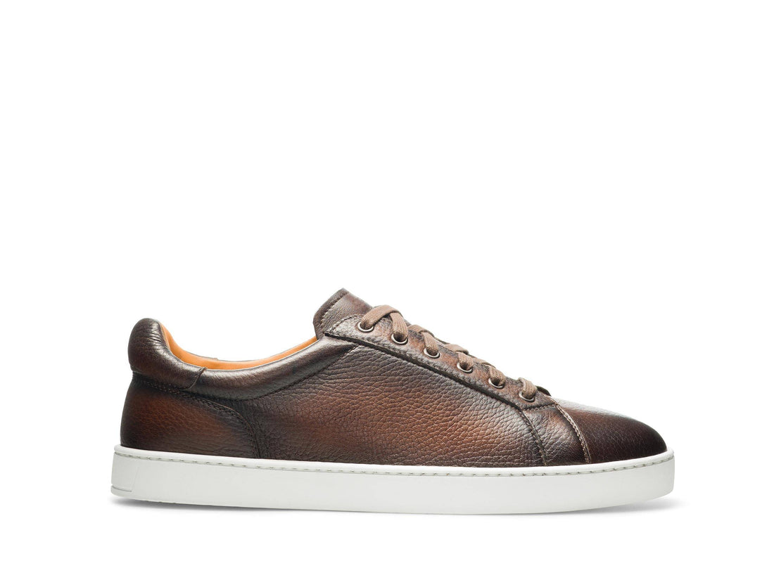 Adam - DARK TAN LEATHER SNEAKERS