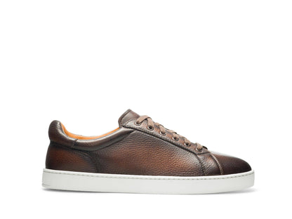 Adam - DARK TAN LEATHER SNEAKERS