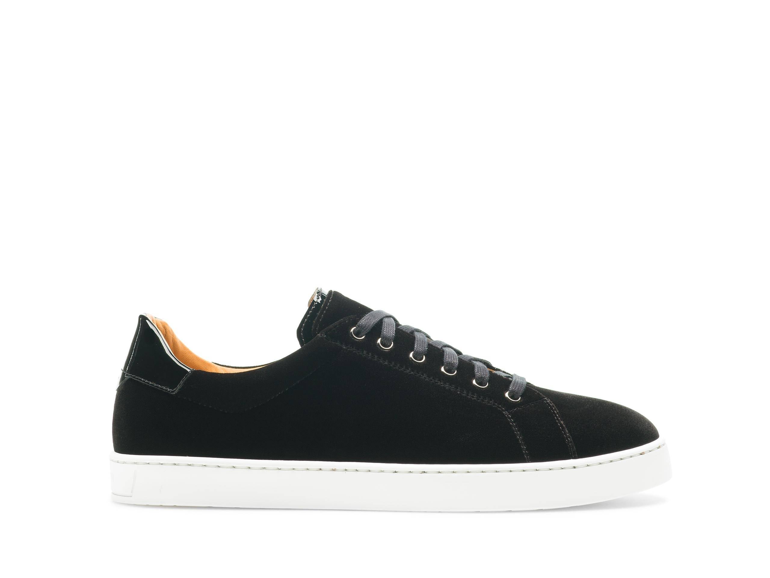 BLACK SUEDE LEATHER SNEAKERS