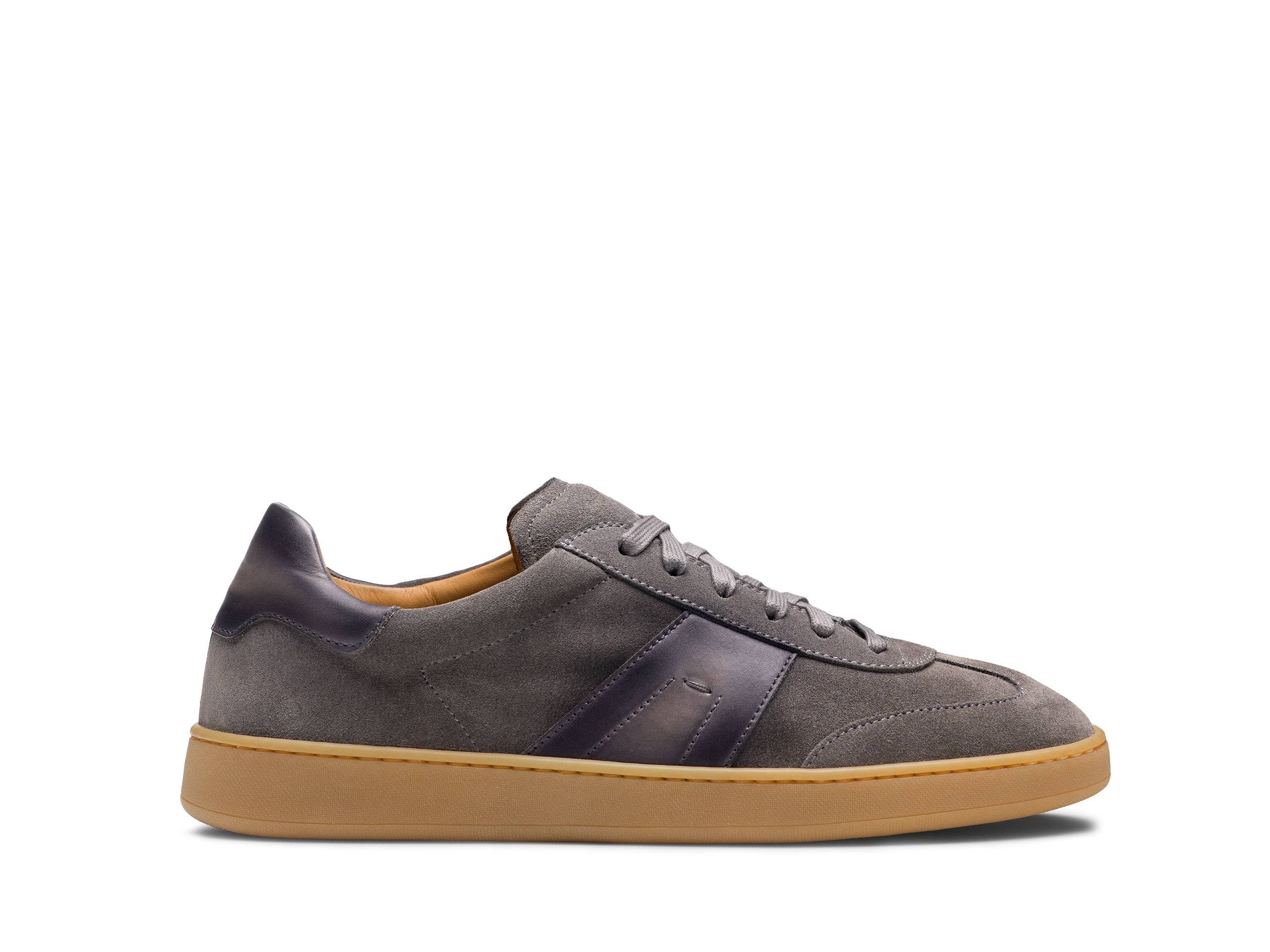 MILANO-PRE - CHOCO BROWN SUEDE LEATHER SNEAKERS