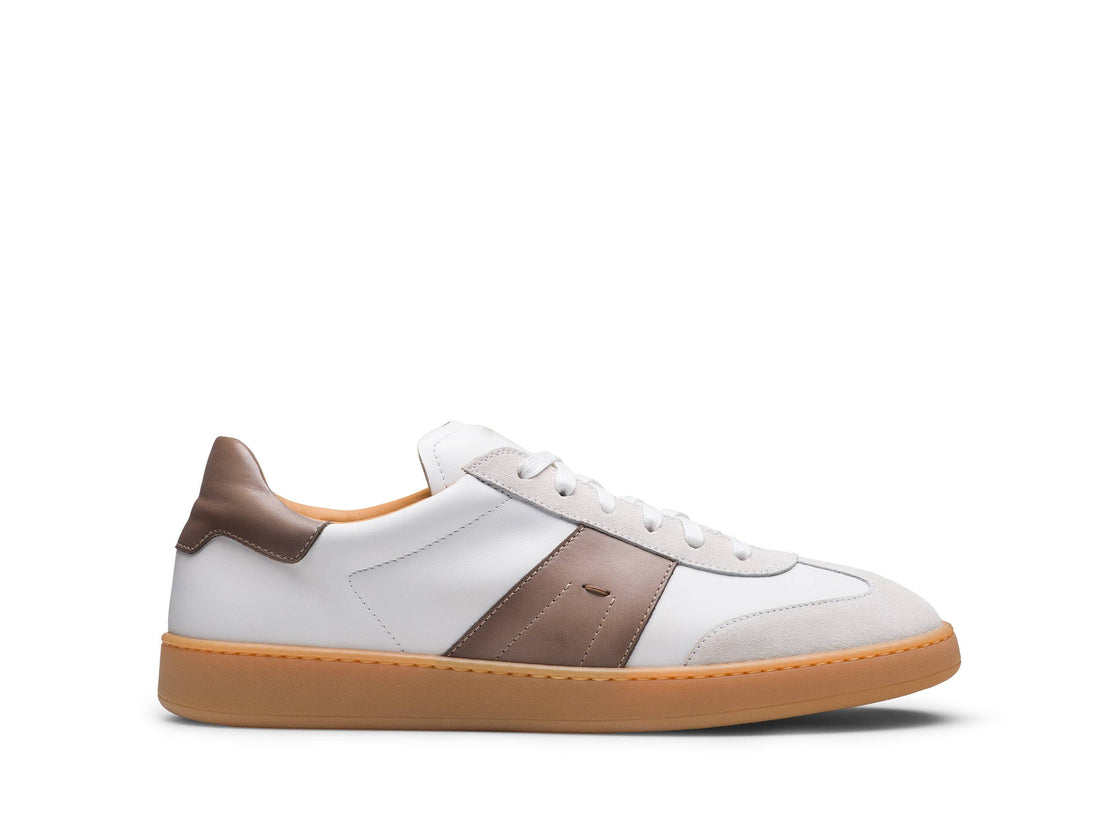 SIENA-GOLD - LIGHT COLOURS  SUEDE LEATHER SNEAKERS