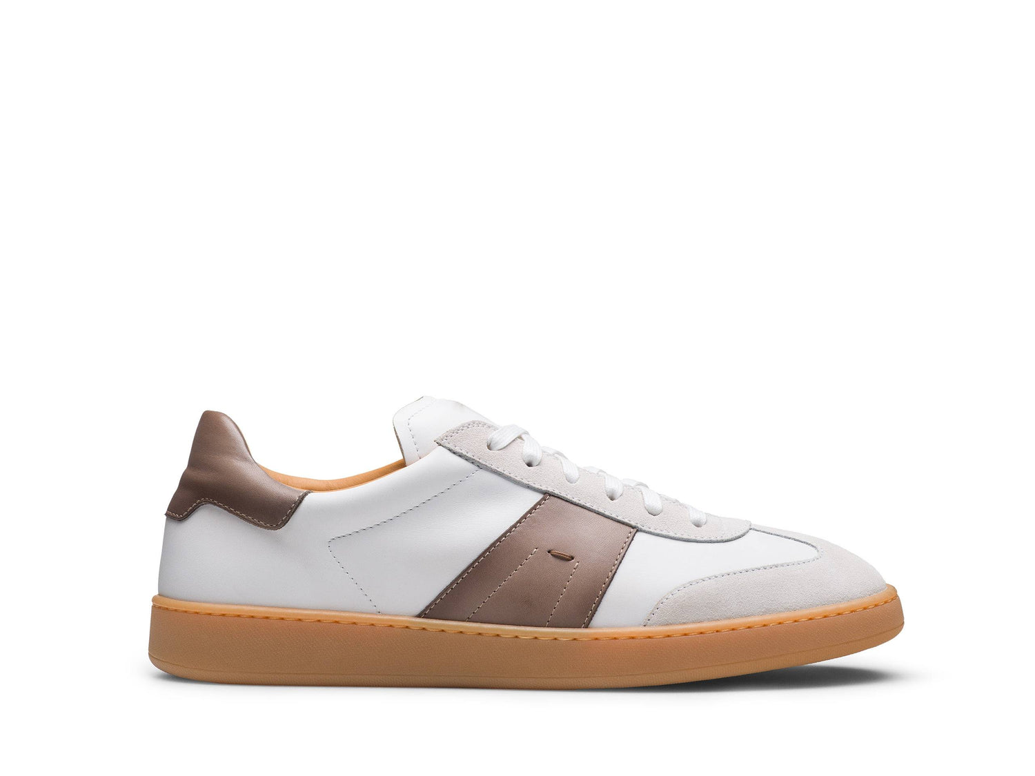 SIENA-GOLD - LIGHT COLOURS  SUEDE LEATHER SNEAKERS
