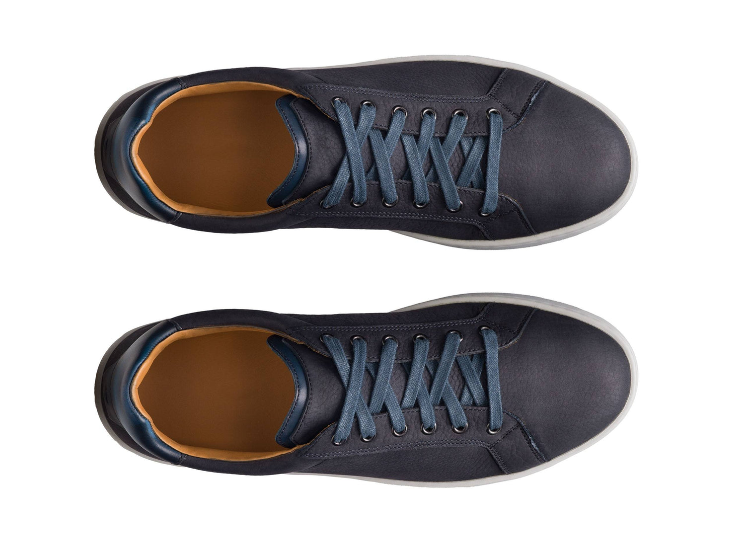 Aero 21 - Navy Leather Sneakers