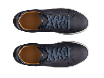 Aero 21 - Navy Leather Sneakers