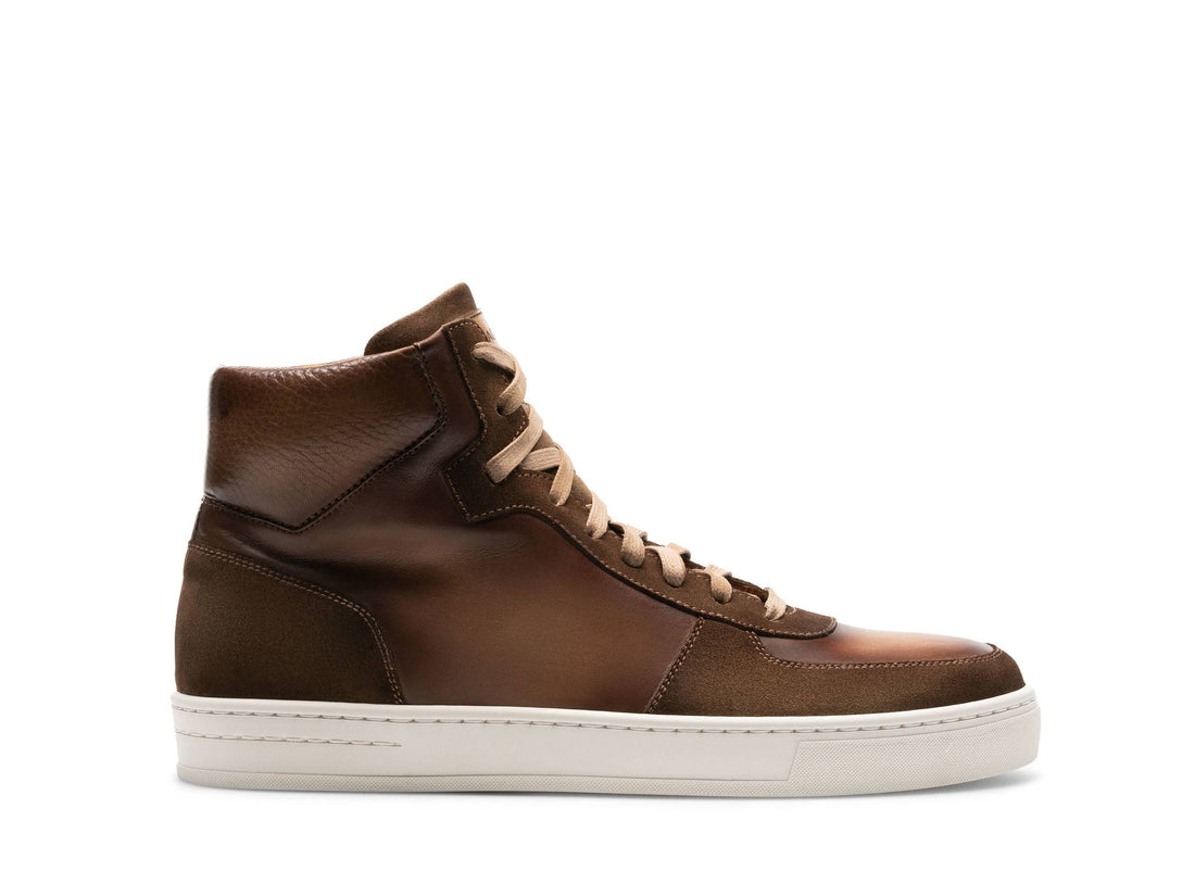 Dennis - BROWN &amp; TAN SUEDE LEATHER SNEAKERS