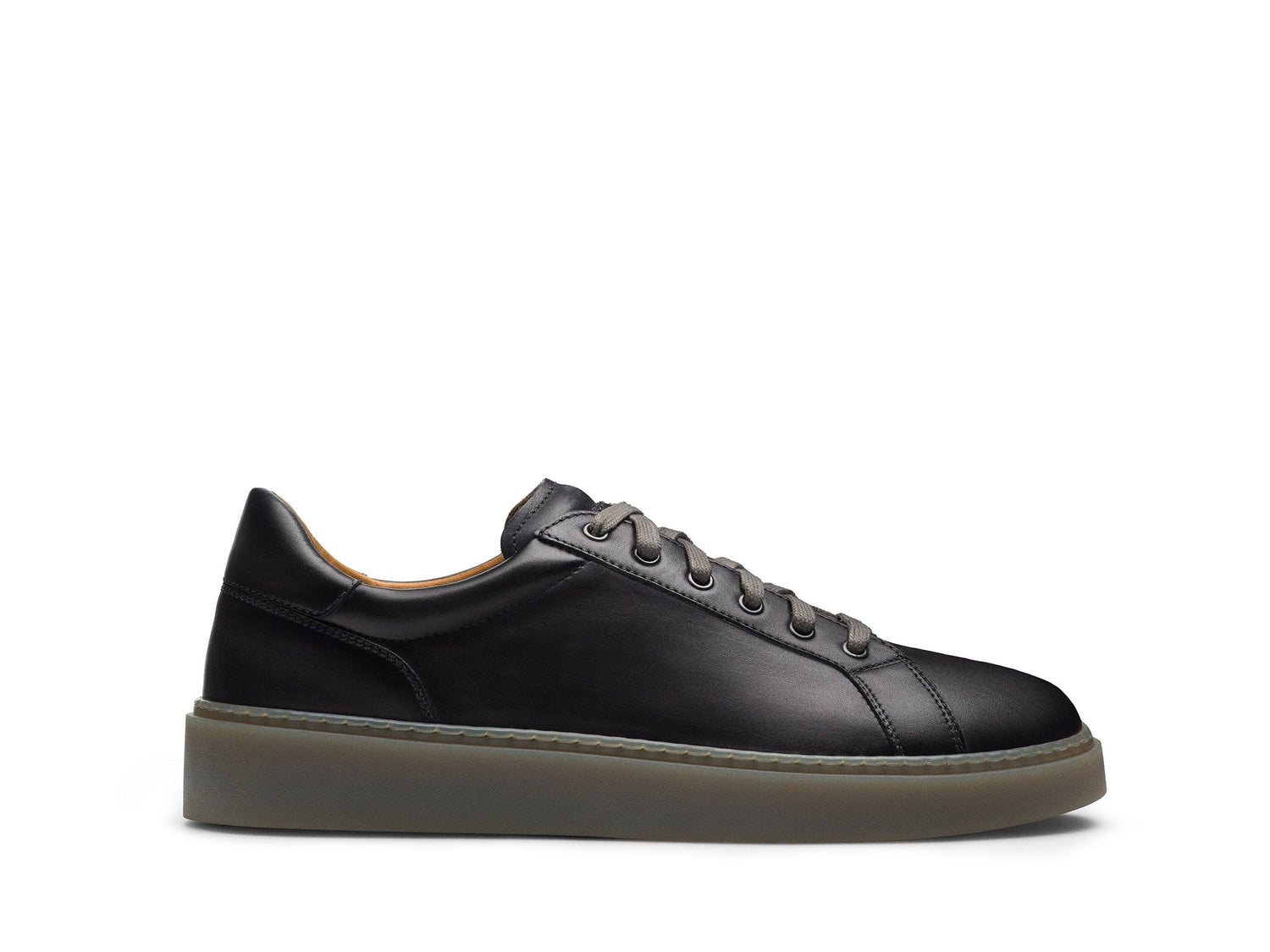 Kevin -  DEEP GREY LEATHER SNEAKERS
