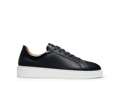 Jeffrey - DEEP BLACK LEATHER SNEAKERS