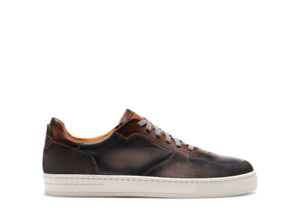 Brendan - BROWN &amp; DUSTY PURPLE SUEDE LEATHER SNEAKERS