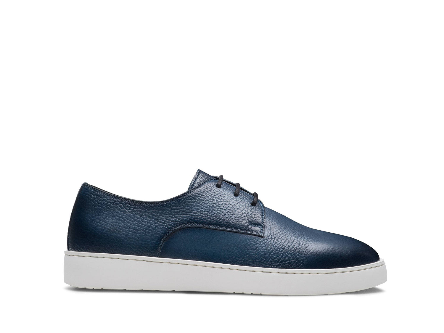 GENOVA-06 -SHADY BLUE LEATHER SNEAKERS