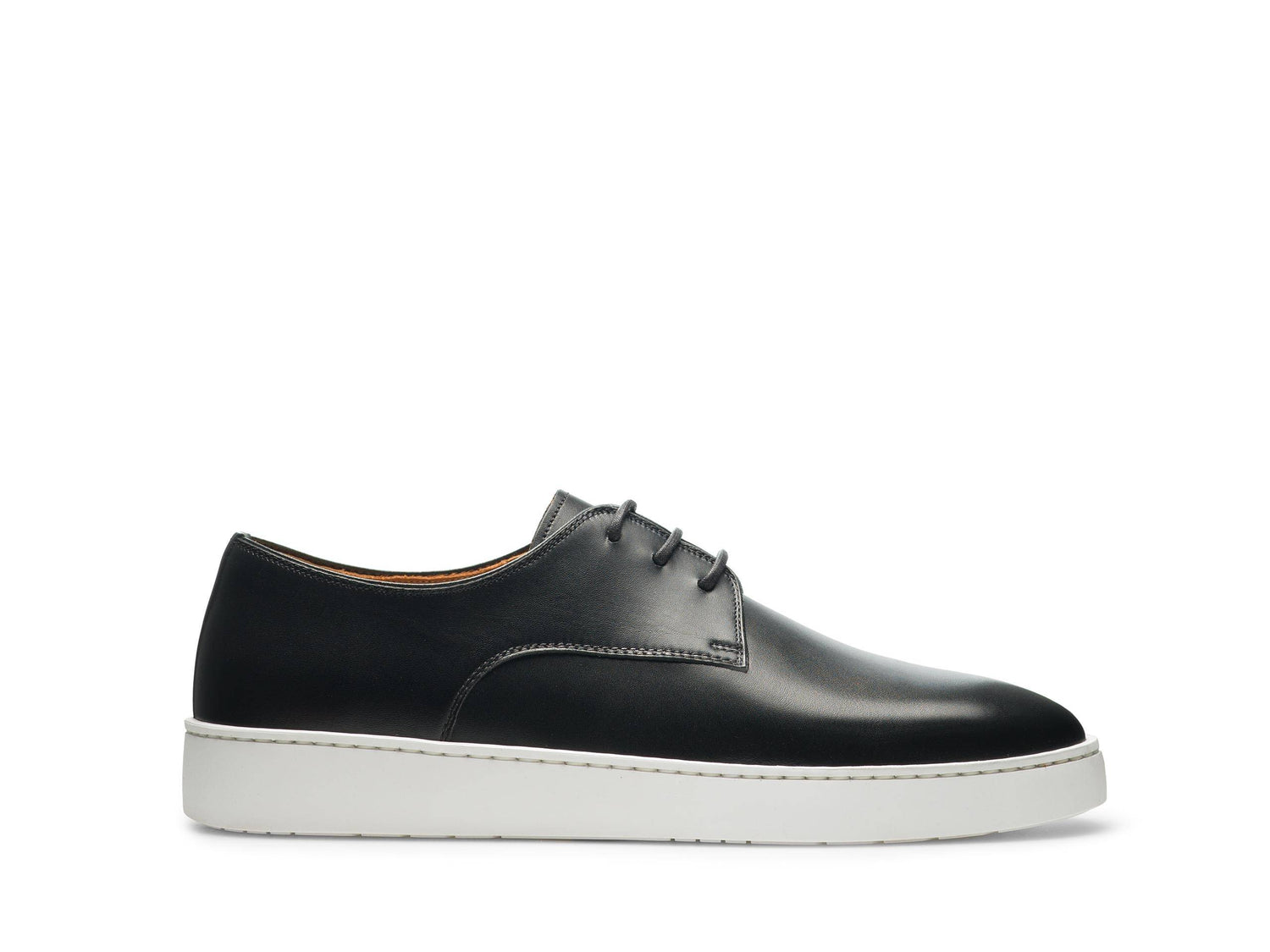 VERONA-07 - MATTE BLACK LEATHER SNEAKERS