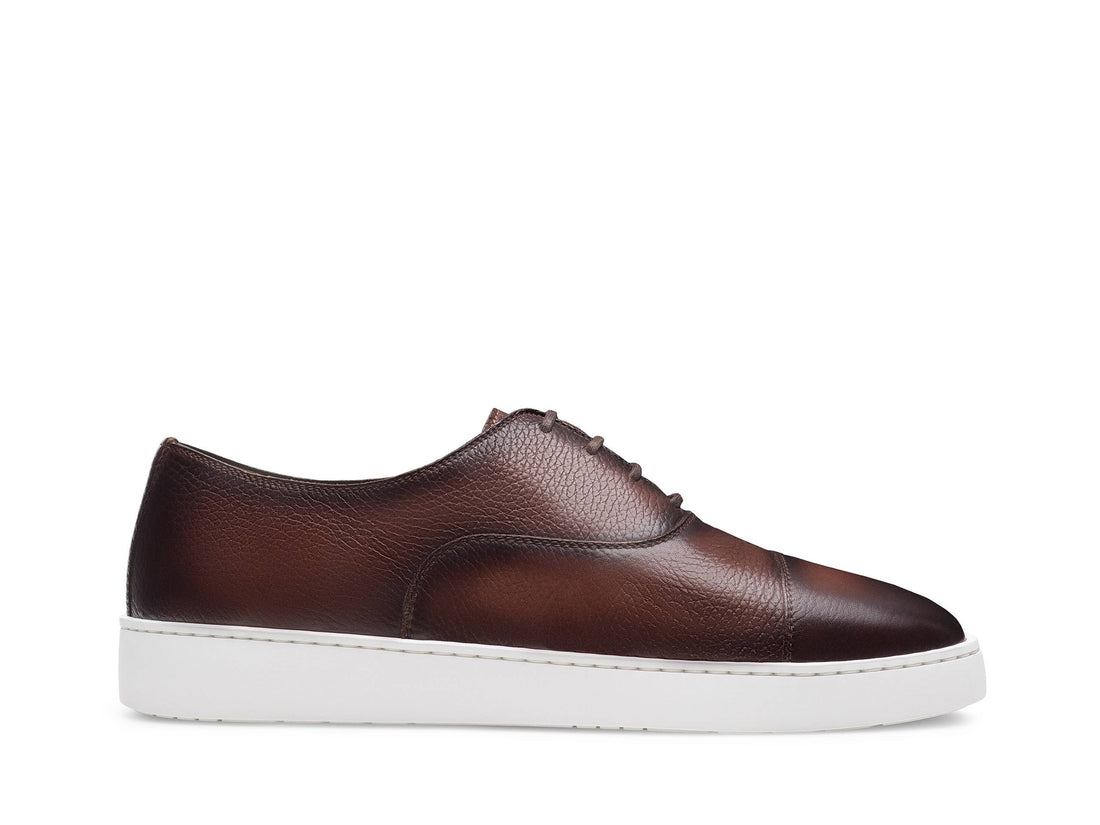 SIENA-09 - COFFEE BROWN LEATHER SNEAKERS
