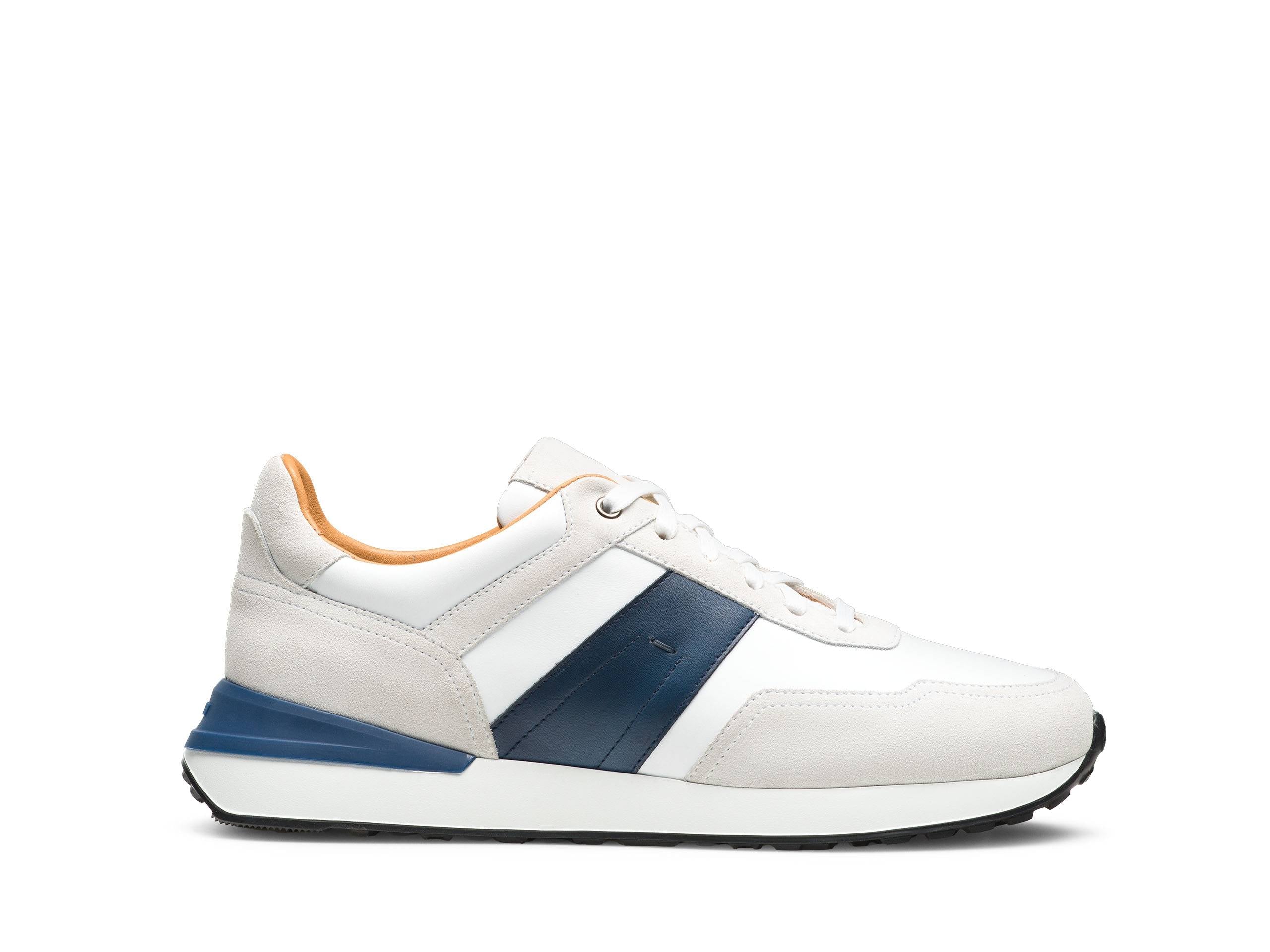Thomas - LIGHT PINK &amp; BLUE SUEDE LEATHER SNEAKERS