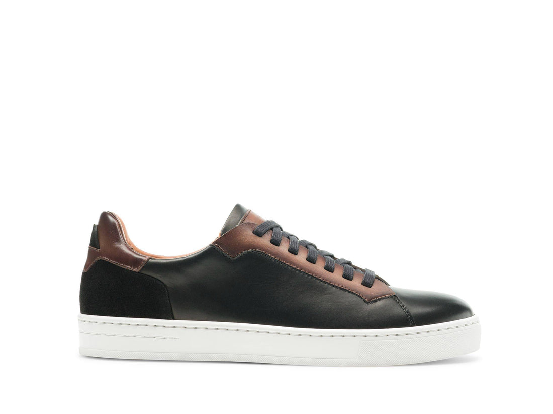 PRIME 101 | BLACK &amp; BROWN LEATHER SNEAKERS