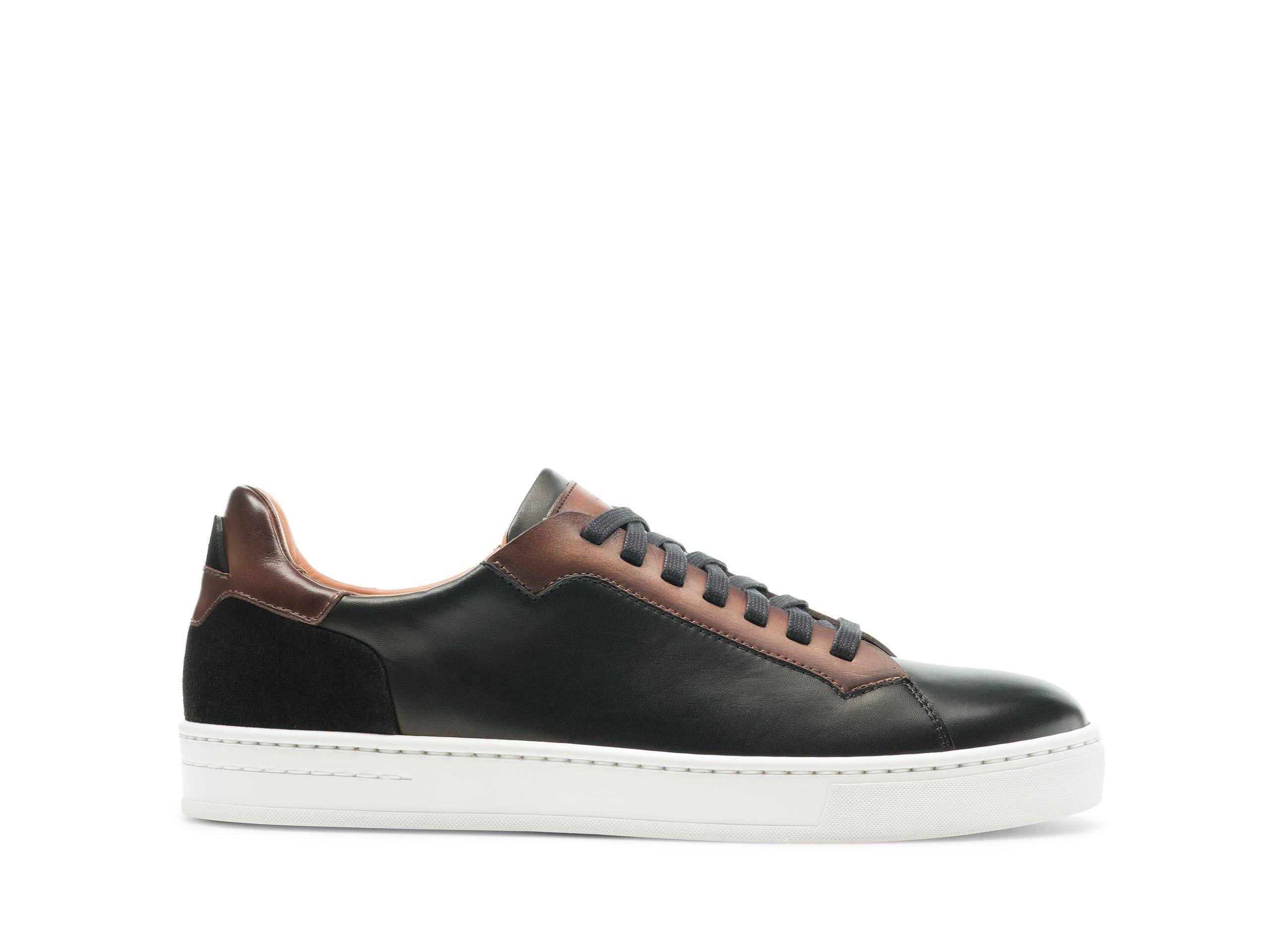 PRIME 101 | BLACK &amp; BROWN LEATHER SNEAKERS