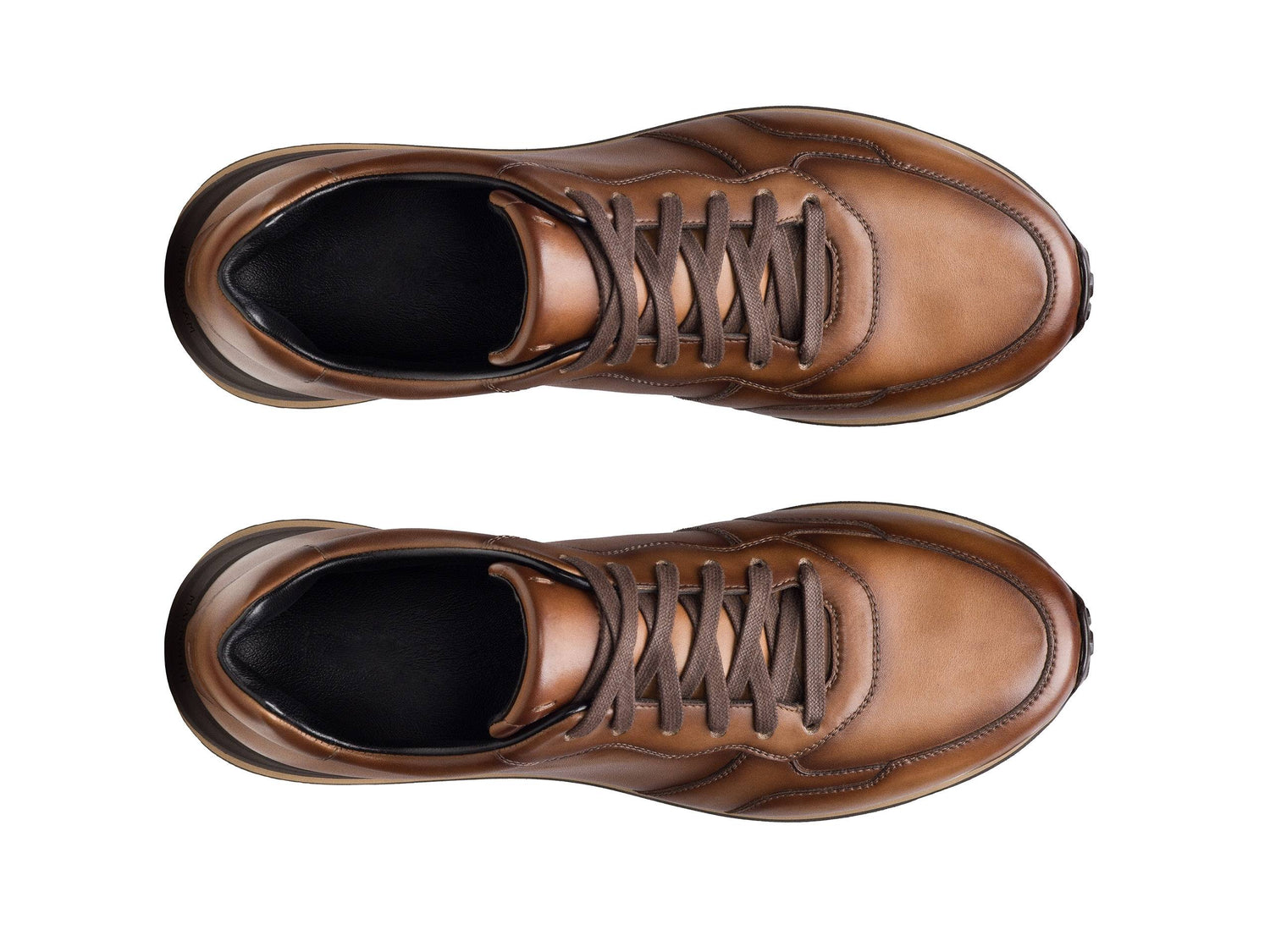 FLUX 350 | BROWN LEATHER SNEAKERS