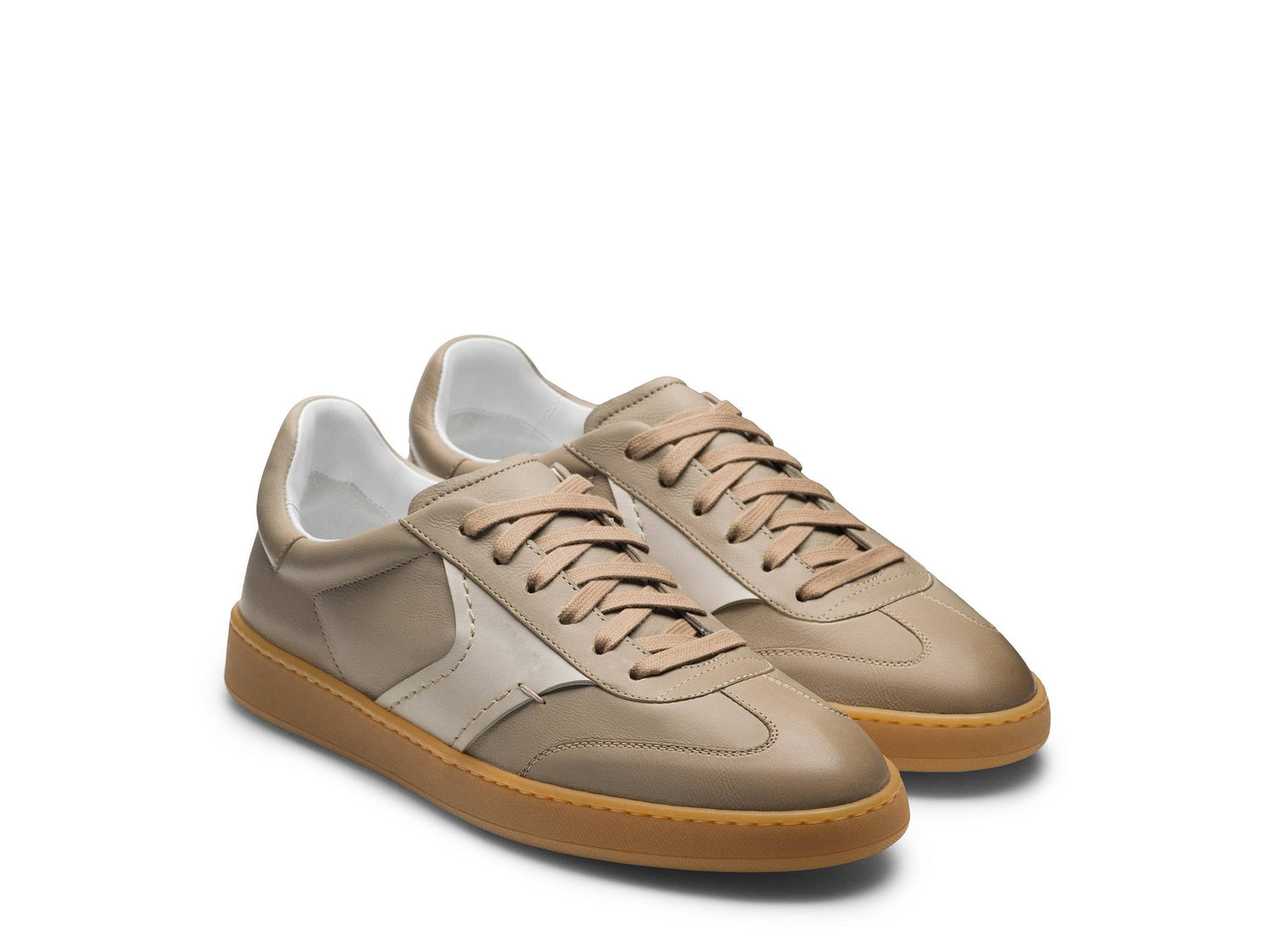 Torque | Cream Leather sneakers