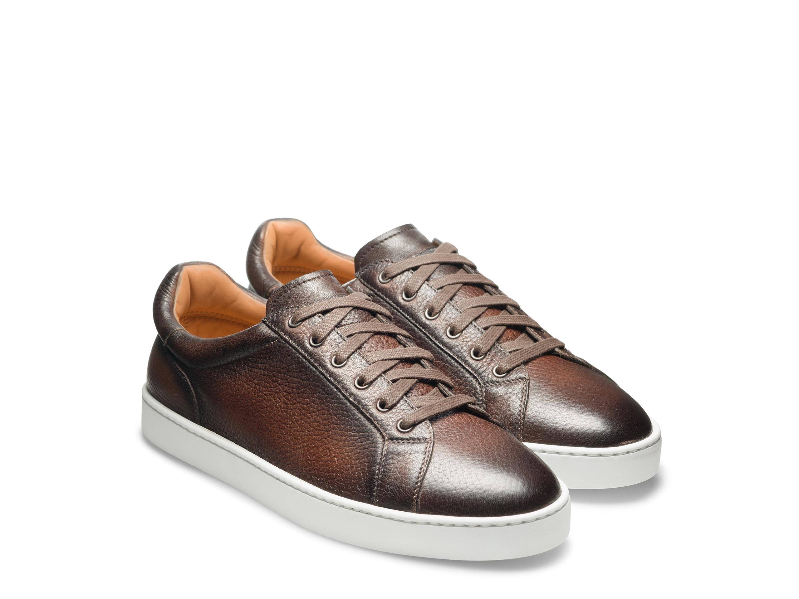 Adam - DARK TAN LEATHER SNEAKERS