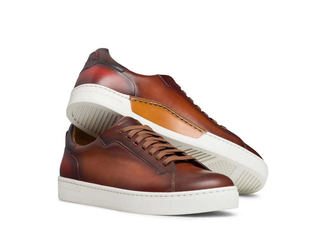 PRIME 101 | DARK TAN LEATHER SNEAKERS