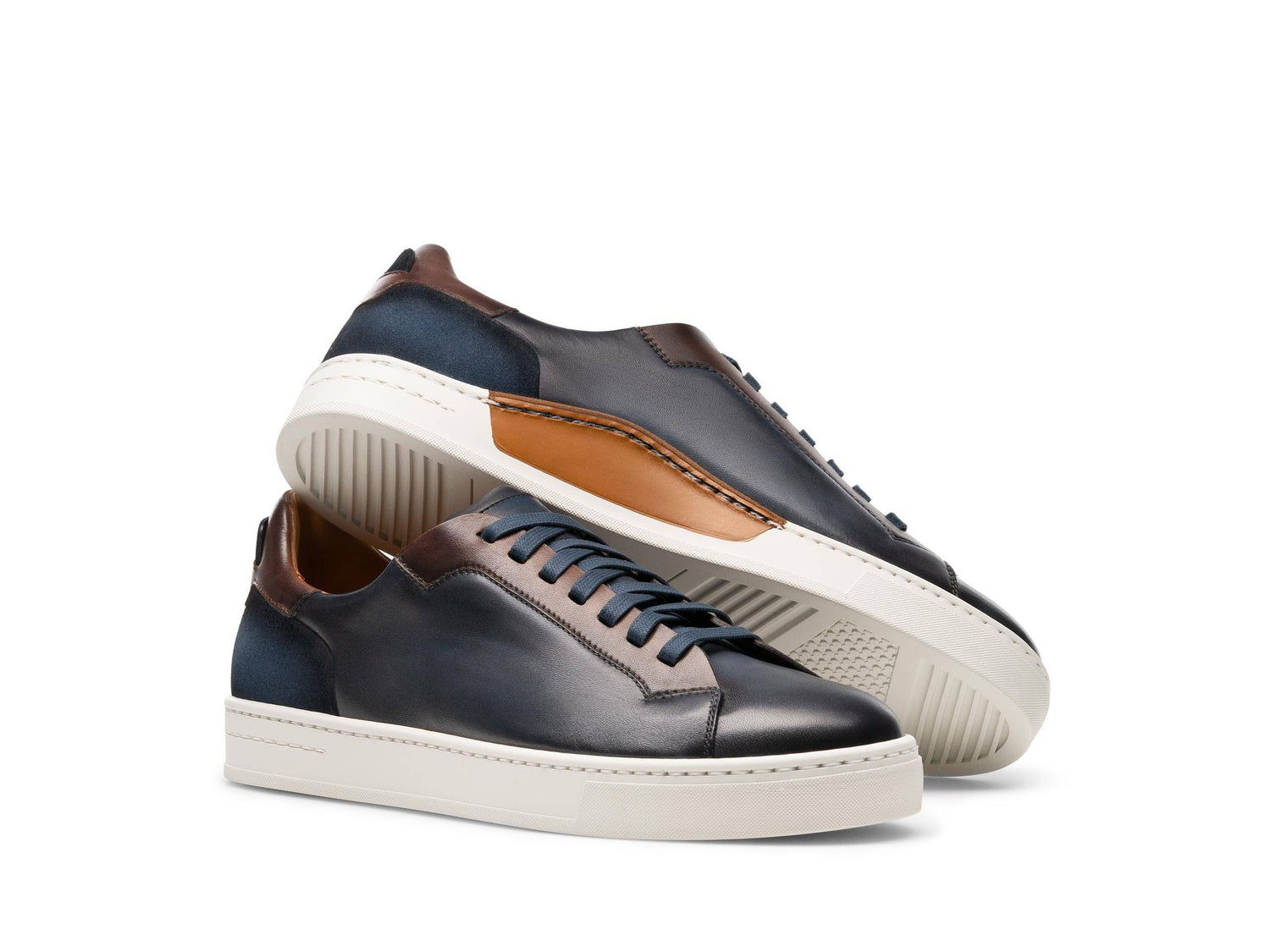 PRIME 101 | NAVY LEATHER SNEAKERS