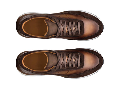 Steven - DARK BROWN SUEDE LEATHER SNEAKERS