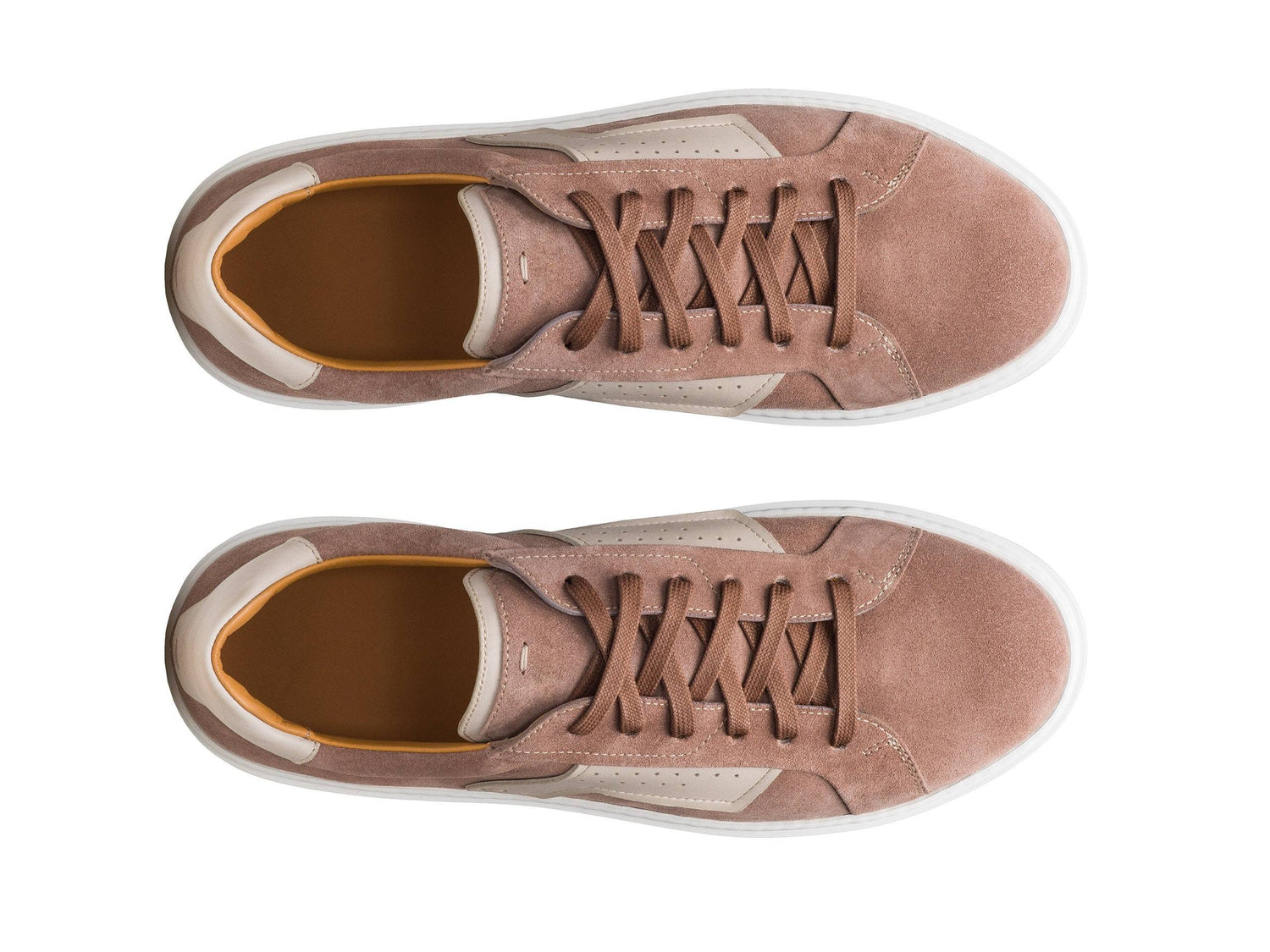 PERUGIA-16 - LIGHT BROWN SUEDE LEATHER SNEAKERS