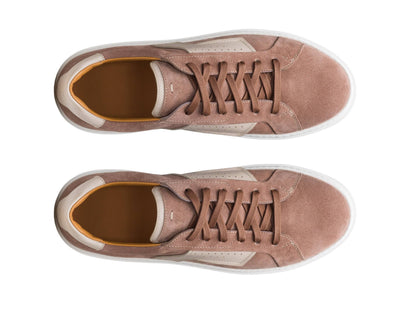 PERUGIA-16 - LIGHT BROWN SUEDE LEATHER SNEAKERS