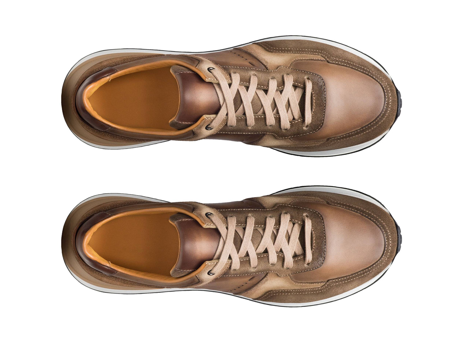 Nicholas -  TAN &amp; BROWN SUEDE LEATHER SNEAKERS