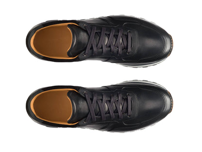 Charles - DEEP BLACK SUEDE LEATHER SNEAKERS