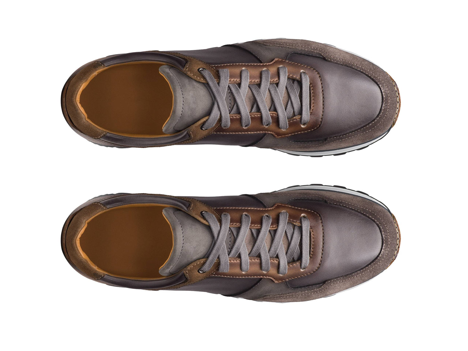 Edward - PURPLE &amp; TAN SUEDE LEATHER SNEAKERS