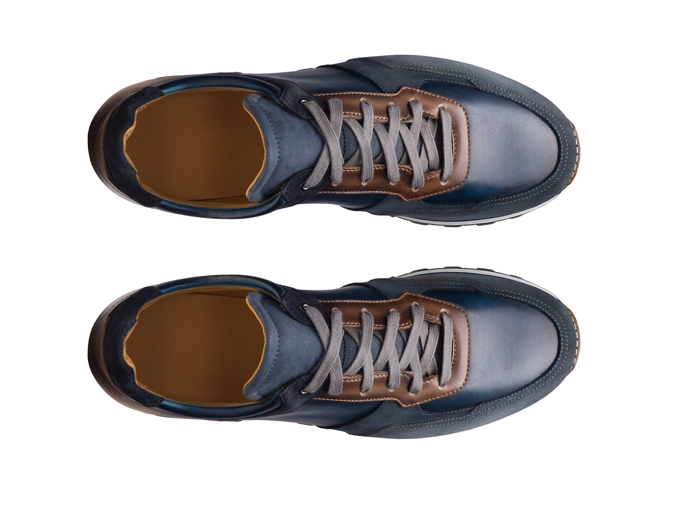 Scott - INC BLUE SUEDE LEATHER SNEAKERS