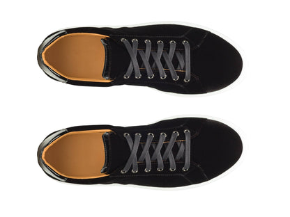 BLACK SUEDE LEATHER SNEAKERS