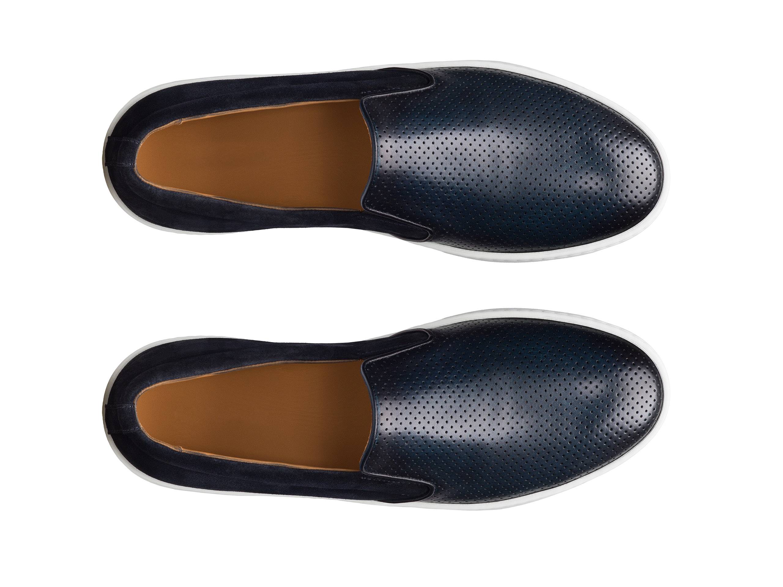 COMO-LUX - DARK BLUE SUEDE LEATHER SNEAKERS