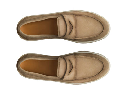 ROMA-ELITE - DUSTY TAN SUEDE LEATHER LOAFER