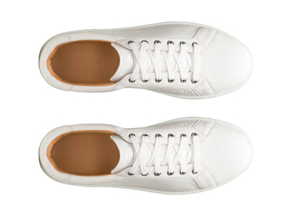 Justin - WHITE LEATHER SNEAKERS