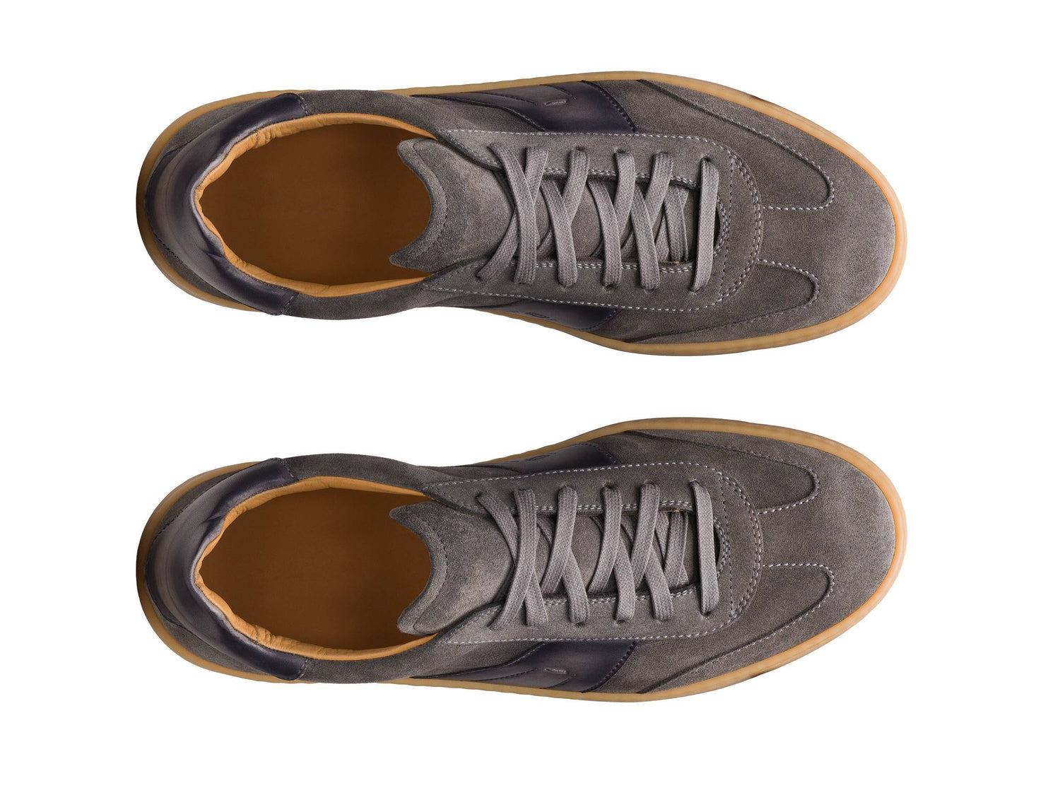 MILANO-PRE - CHOCO BROWN SUEDE LEATHER SNEAKERS
